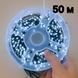 Мішура 50м 1500LED (білий) Гірлянда зелений провід таймер пульт ДК режими 6Вт  BG-LINE-50M1500-W-2  BG-LINE-50M1500-W-2 фото 1
